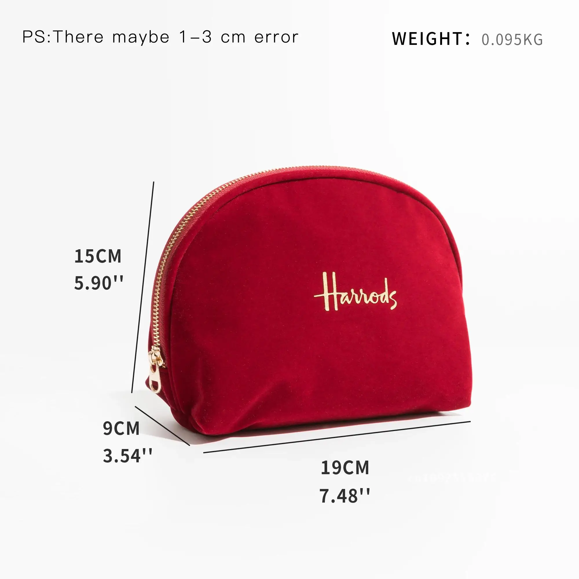 Маленькая однотонная бархатная косметичка для девочек мини-косметичка