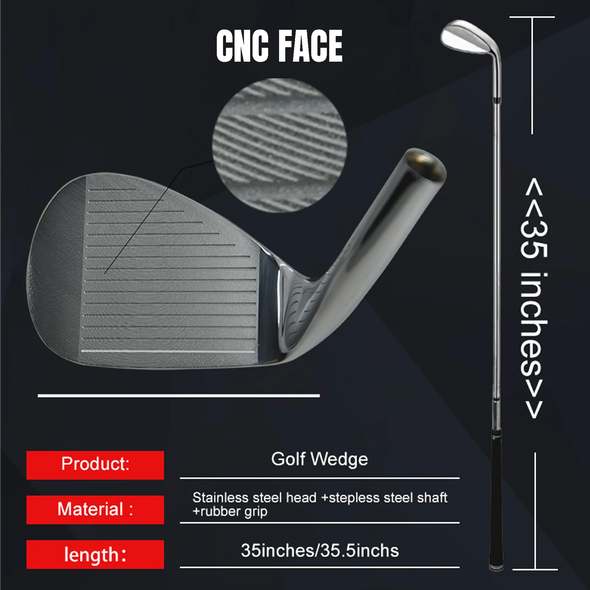 Соответствующие USGA 52 56 60-градусные головки клина для гольфа правосторонний