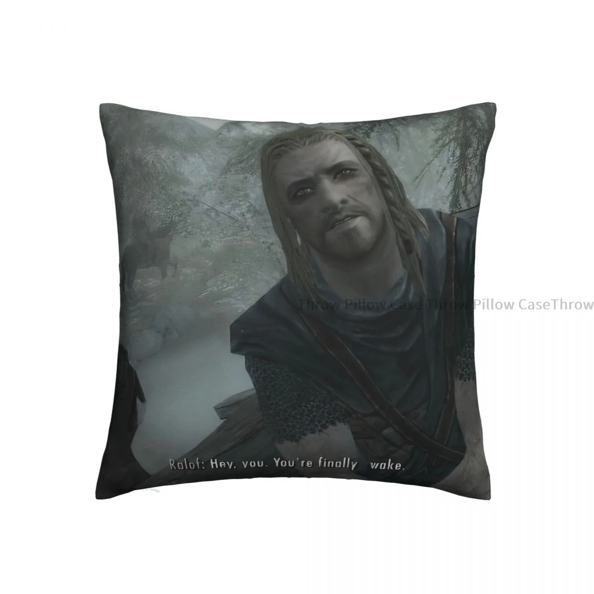 Эй ты наконец-то бодрствовалась Skyrim мемы игра в свитки для пожилых людей подушка