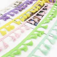 4 5cm wide pure cotton thread broom tassel lace diy clothing curtain hat accessories decorative lace