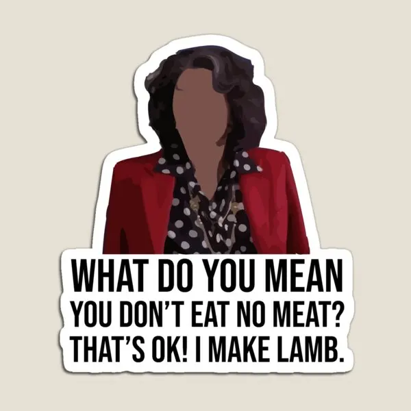 

My Big Fat Greek Wedding Lamb Magnet for Fridge Organizer Stickers Funny Magnetic Refrigerator Kids Holder Decor Home Colorful