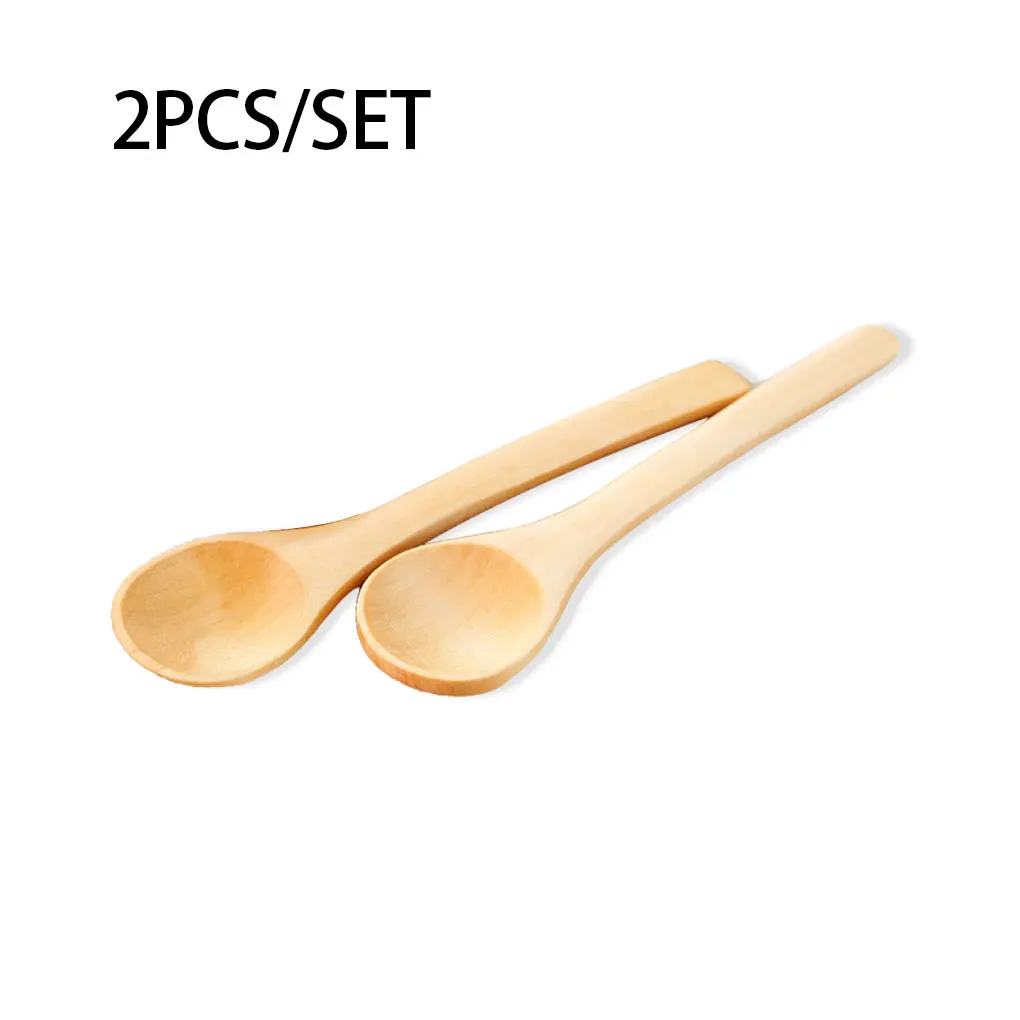 

Набор из 2 ложек для меда, домашняя кухонная столовая посуда для перемешивания, винтажная столовая посуда для приправ, десертов, чайная ложк...