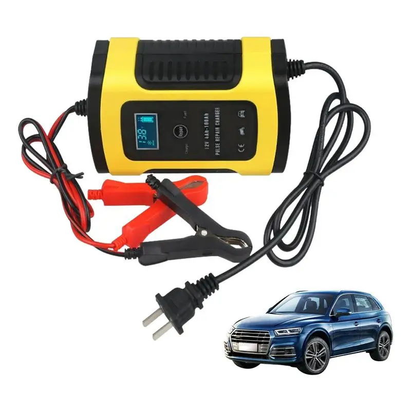 

Battery Charger Automatic Battery Charger With LCD Display Automatic Battery Charger Automatic Smart Battery Maintainer Portable