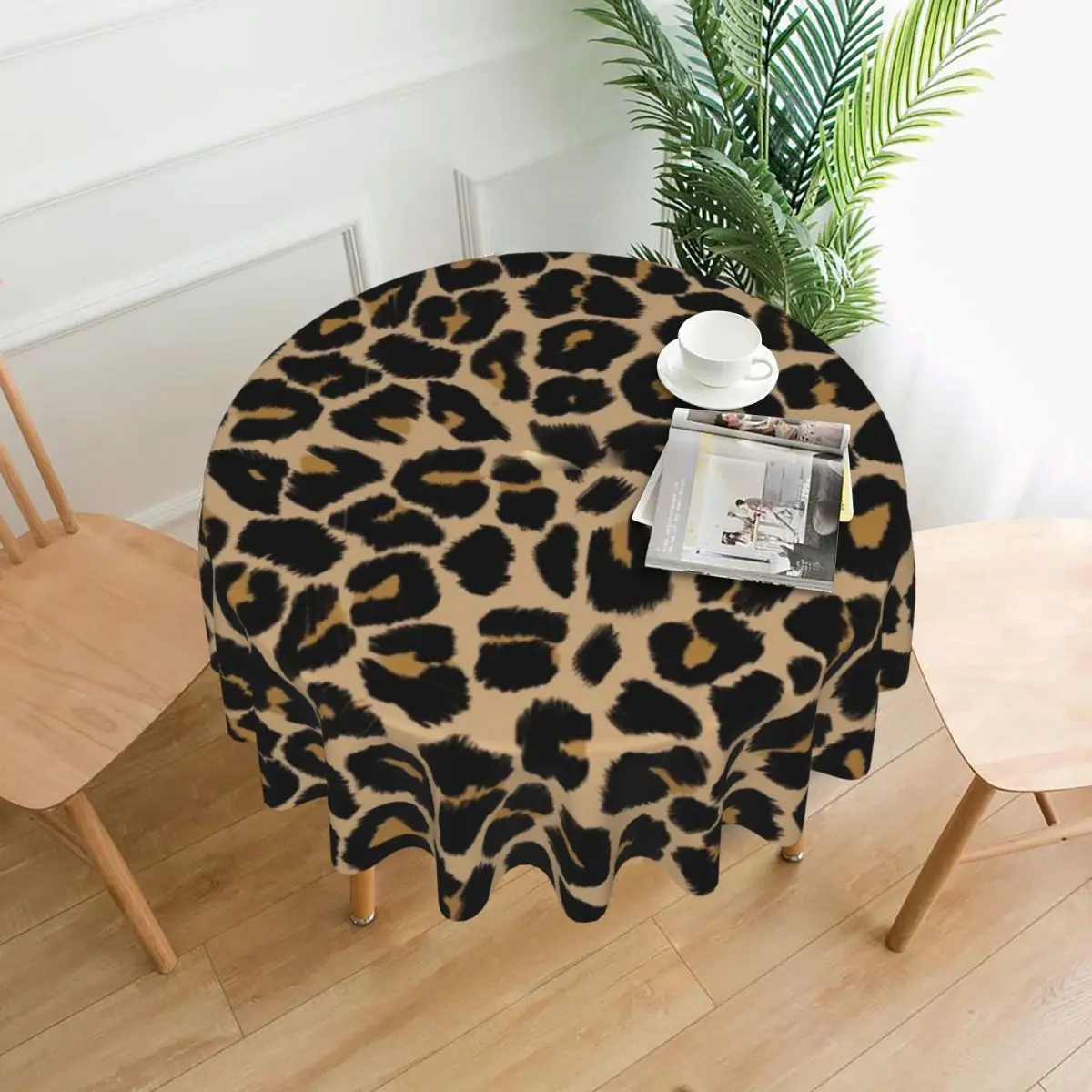 

Leopard Print Traditional Tablecloth Animal Pattern Protector Party Table Cover Vintage Custom Polyester Cheap Table Cloth