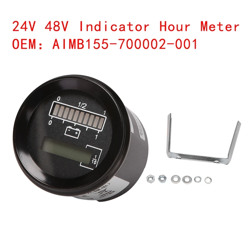

24V 48V Indicator Hour Meter Only for Curtis 803 Type Lithium Battery AIMB155 700002 001