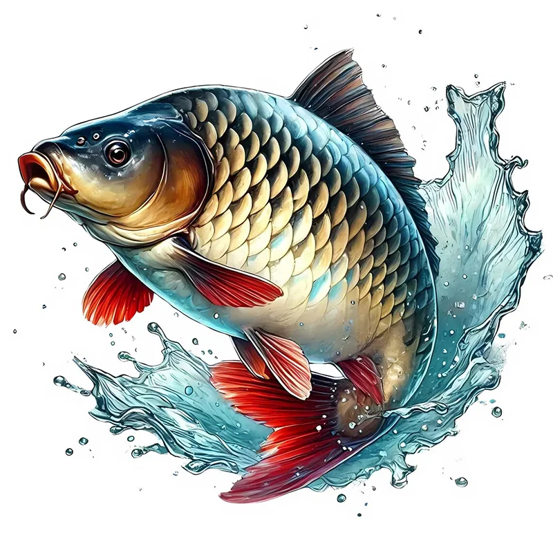 

Наклейки для туалета с изображением карпа и рыбы T2070