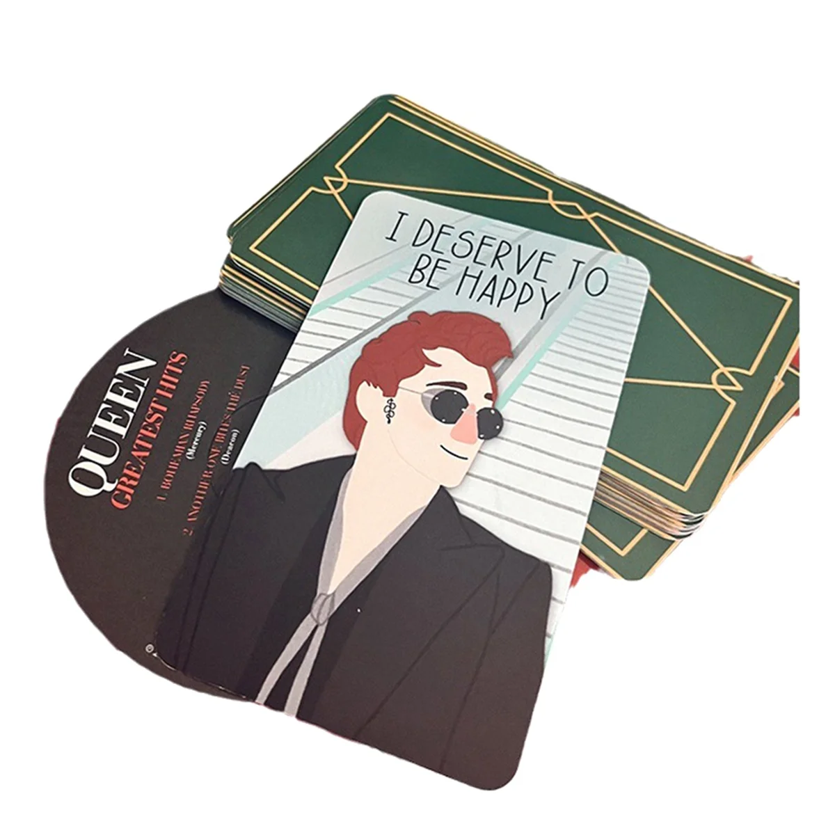 

Good Omens Affirmation Deck, 20PCS Good Omens Affirmation Cards for Women Mindful Affirmation Cards 4.72X3.15Inch