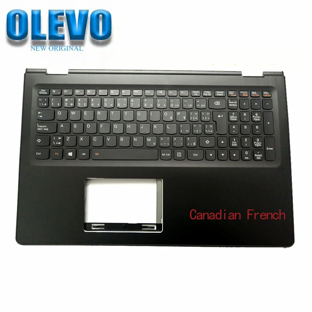 New For Lenovo Flex3-15 Flex3 15 1570 1580 YOGA 500-15 Palmrest Upper Case C Cover W/ Backlit Keyboard Canadian French 5CB0J3401