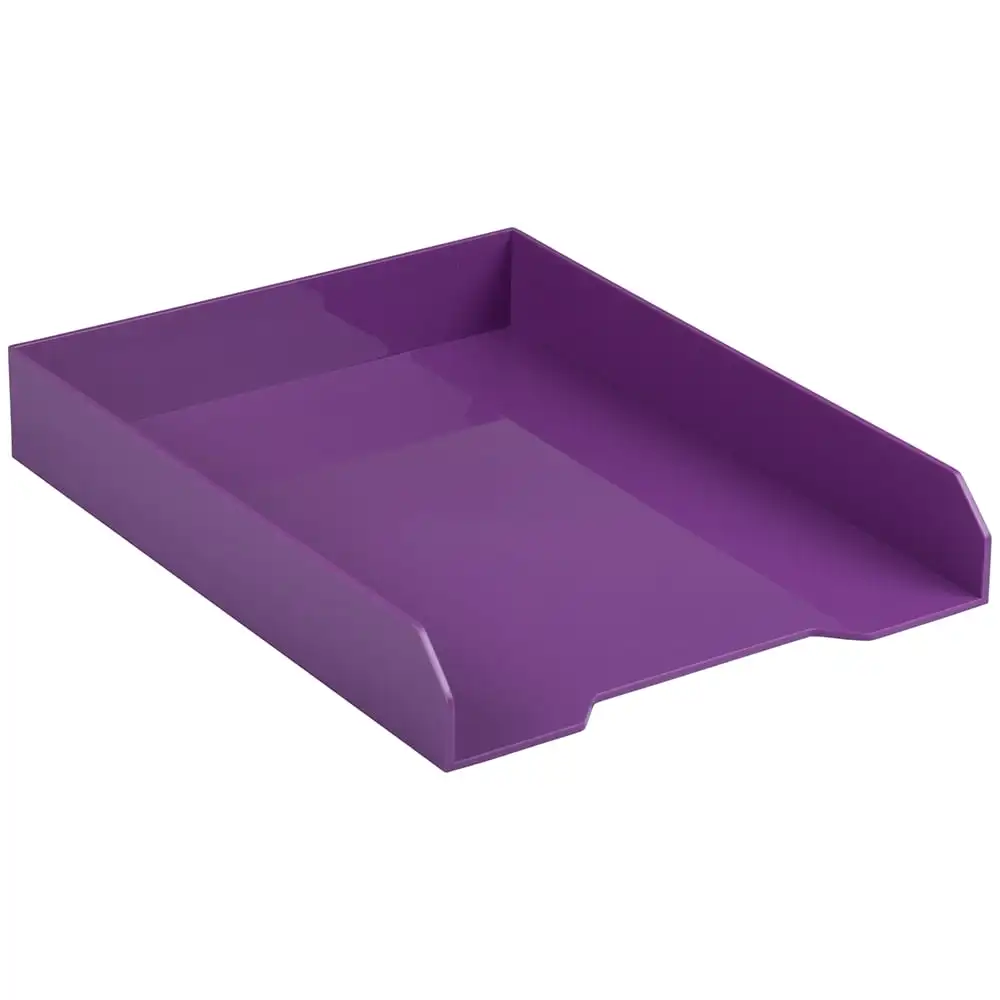 

Paper Stackable Paper Trays, Purple, 9.75 X 12.5, 1 Per Pack Stationery