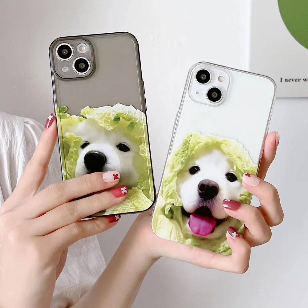 

Cute Dog Soft Silicone Phone Case For iPhone 11 12 13 Pro XS Max XR X 8 7 Plus SE 13 Mini Soft TPU Candy Color Back Cover Coque