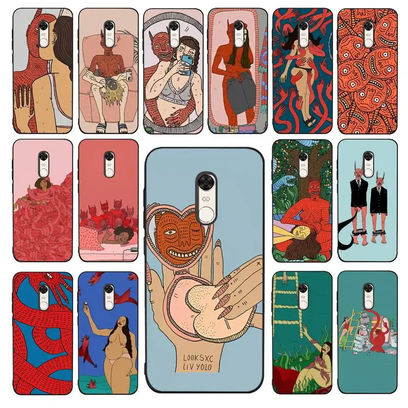 

Polly Nor Art Phone Case for Redmi 5 6 7 8 9 A 5plus K20 4X S2 GO 6 K30 pro