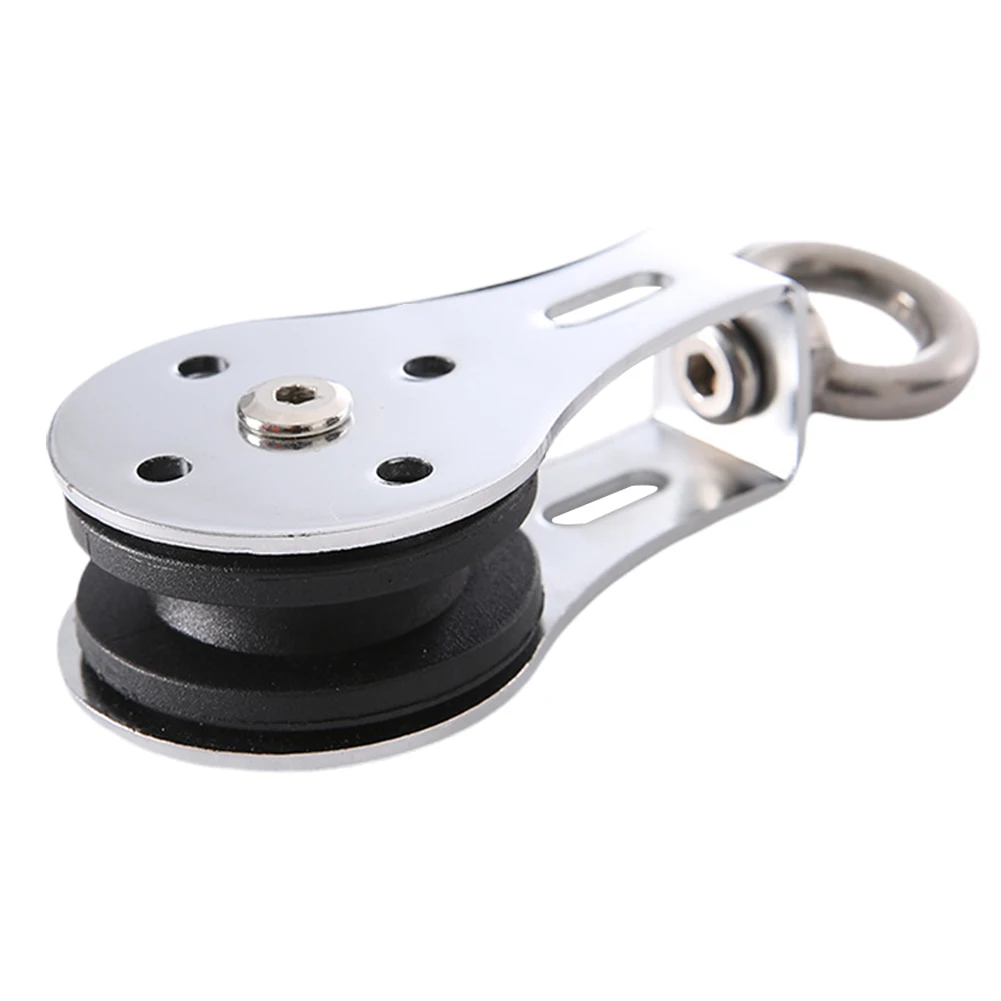 

Gym Training Accessories Groove Traction Wheel Swivel Hanging Fitness Block 300KG Bearing Lifting Pulley Stainless Steel Durable