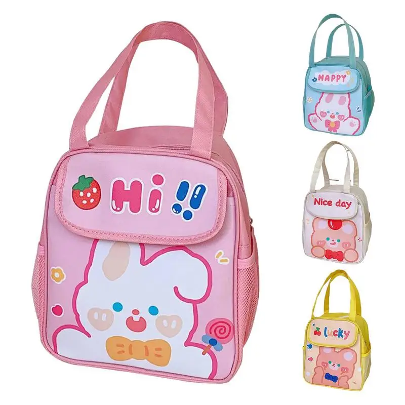 

School Lunch Bag For Teens Insulated Lunch Box Large Portable Hand Carrying Camping Supplies Thermal Bag Kids Children Bag