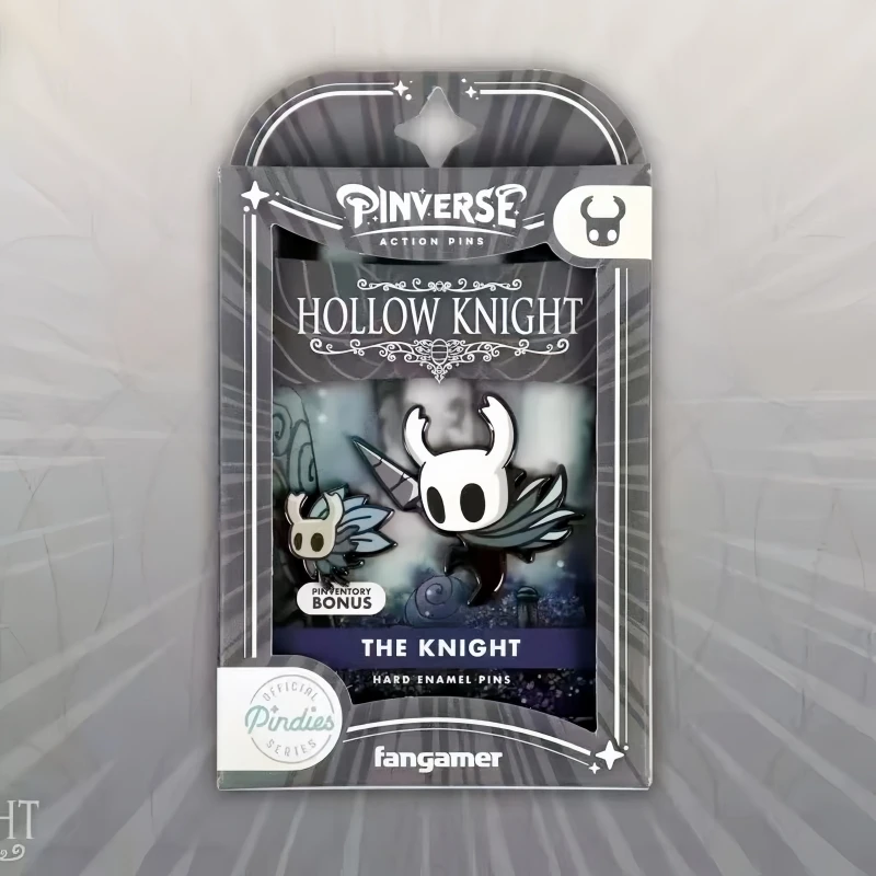 Фото Металлический значок Hollow Knight, брошь Silksong Hornet/The Knight, твердая эмаль, булавки с персонажами аниме, коллекция подарков №4