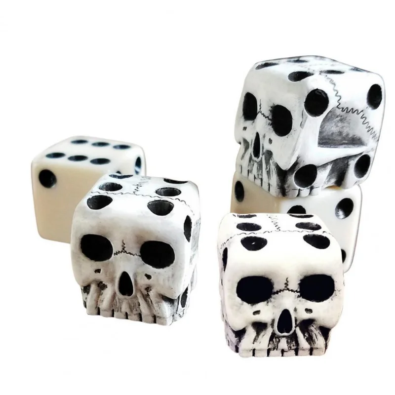 1 шт./компл. Новые кости с белым черепом новые специфические повседневные игры