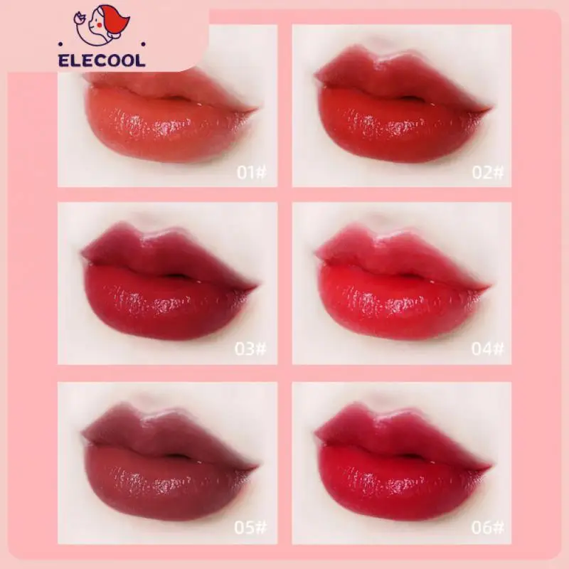 

Lip Tint Lip Dyeing Lipgloss Gift Box Glossy Lip Glaze Liquid Lipstick Waterproof 6pcs Set Mirror Water Lip Gloss Lips Makeup