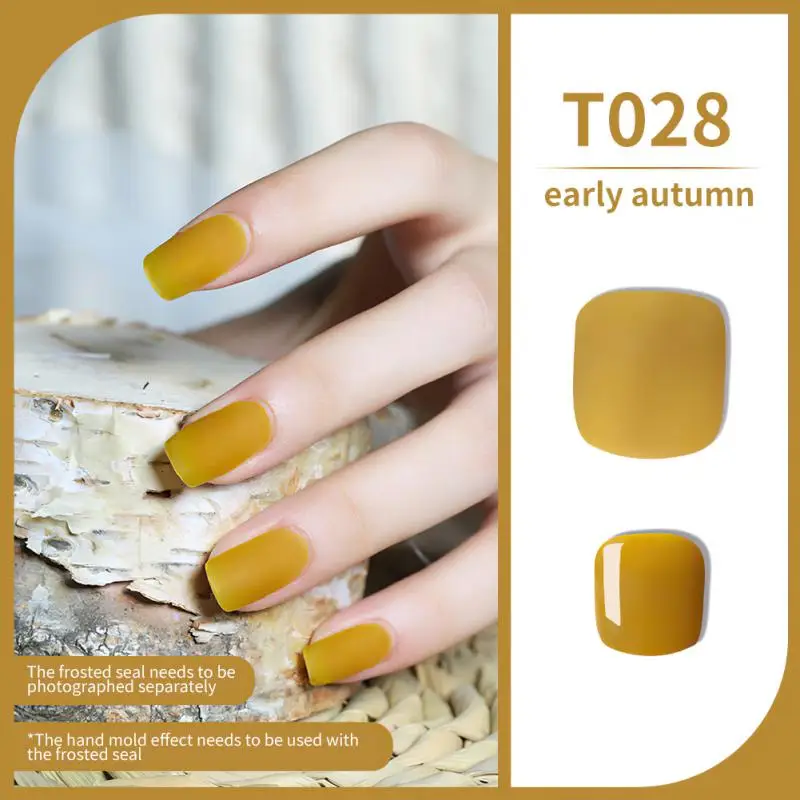 

Nail Gel Polish Pure Color Semi Permanent Soak Off Gel Varnish Acrylic Art Design Nail Base Matt UV Nail Gel Polish 7.5ml TSLM1