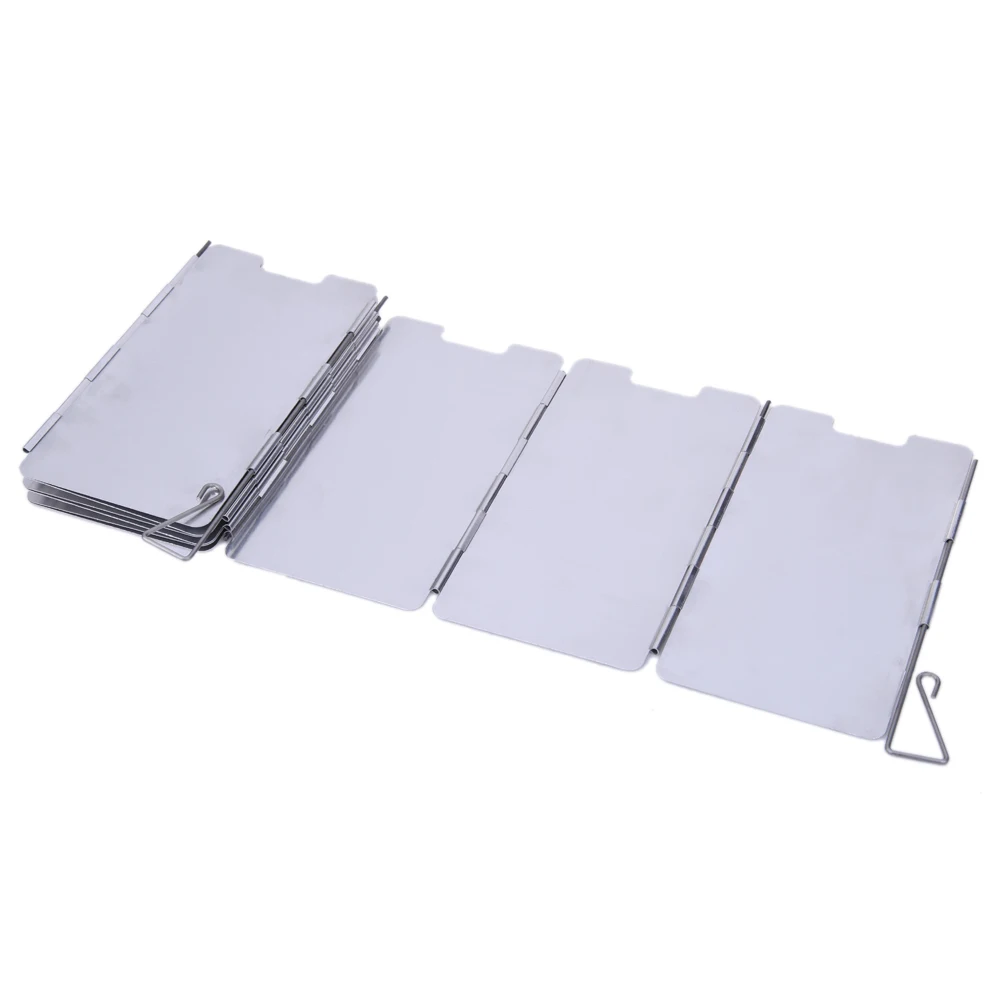 9 Пластин Складной Ветрозащитный Экран Для Газовой Плиты Для Открытого Воздуха Палаточная Кухня Горелка Ветрозащитный Экран Из Алюминиевого Сплава