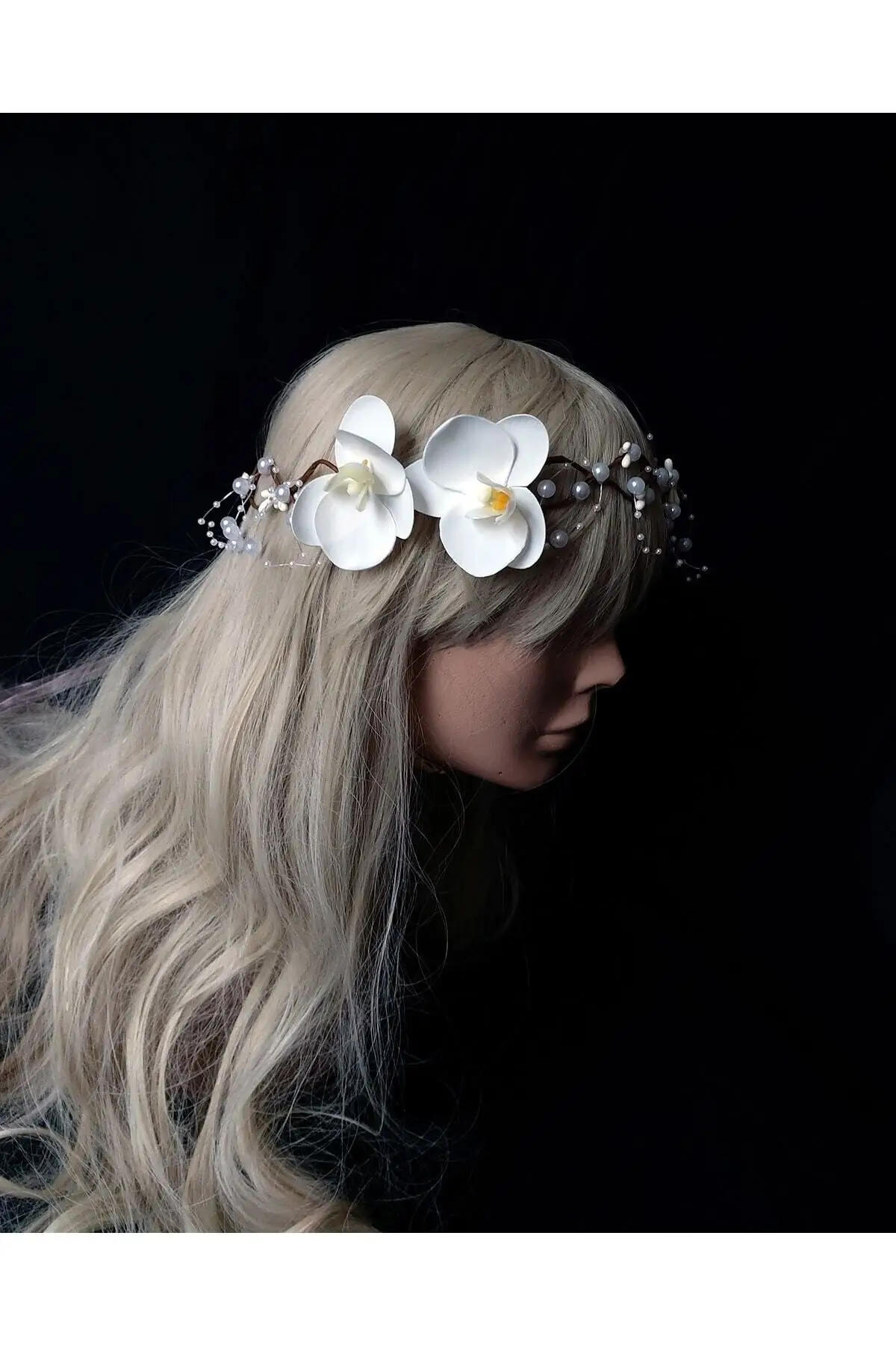 

Bridal Accessories Bridal Crown Orchid Flower Bridesmaid