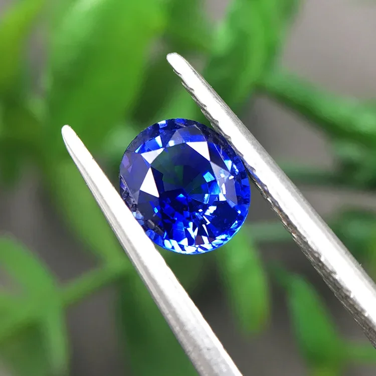 Овальные подвески из натурального сапфира дизайн колец голого камня встроенный
