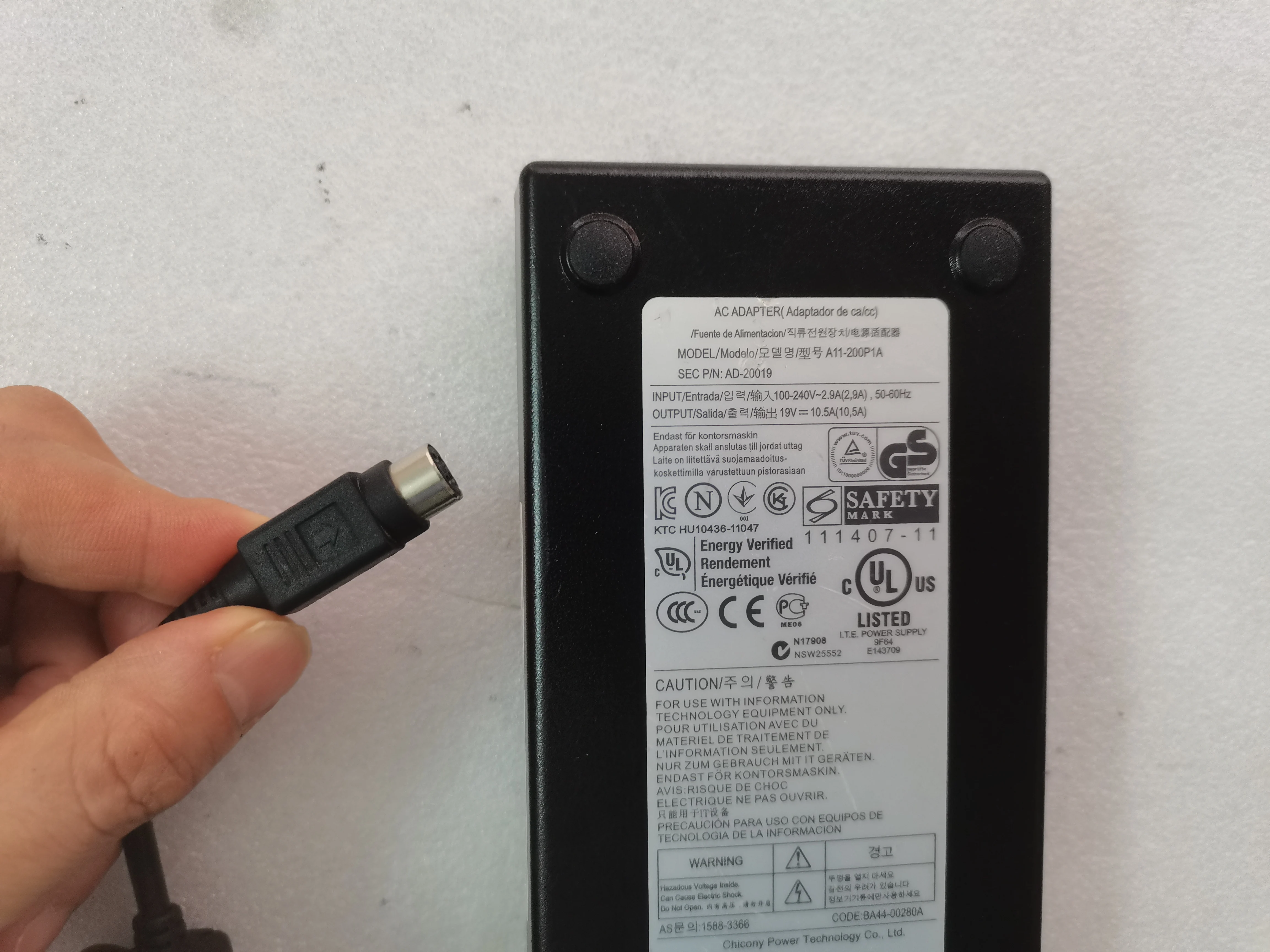 OEM 19V 10.5A 200W адаптер переменного тока AD-20019 A11-200P1A для Samsung серии 7 Gamer NP7600G7A NP700G7C AIO PC