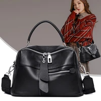 casual womens shoulder bag commuter messenger bags simple female crossbody bag genuine leather tote fashion top handle handbags