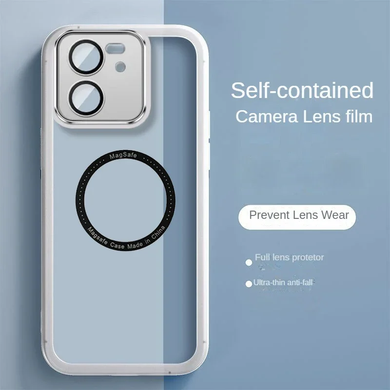 Роскошный прозрачный магнитный чехол для Xiaomi 13T 14T 14 Redmi K50 K30 k70 K60 Ultra K40 Pro Magsafe Wireless