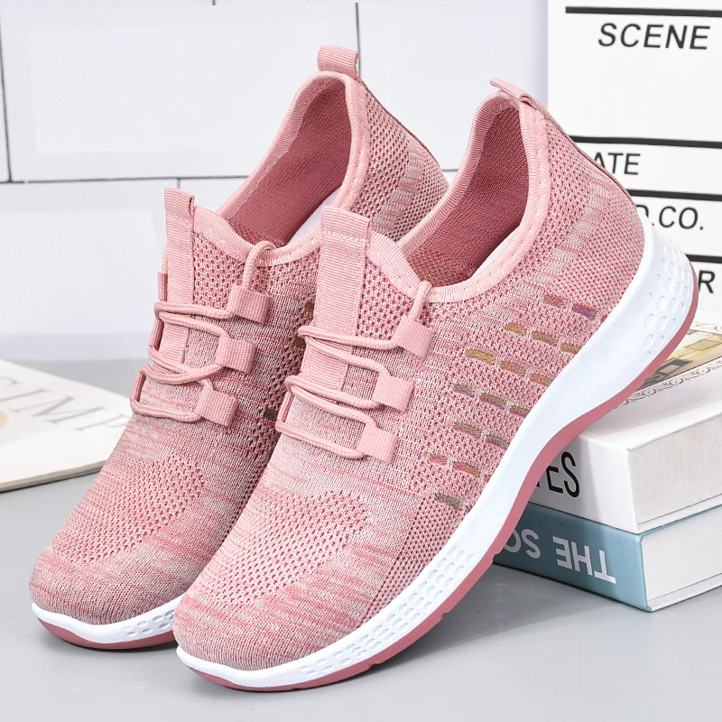 

Fashion Women Sneakers Lace Up Chunky Sneakers Trainers Platform Comfort Women Flat Shoes Walking Plus Size Shoes Tenis Feminino