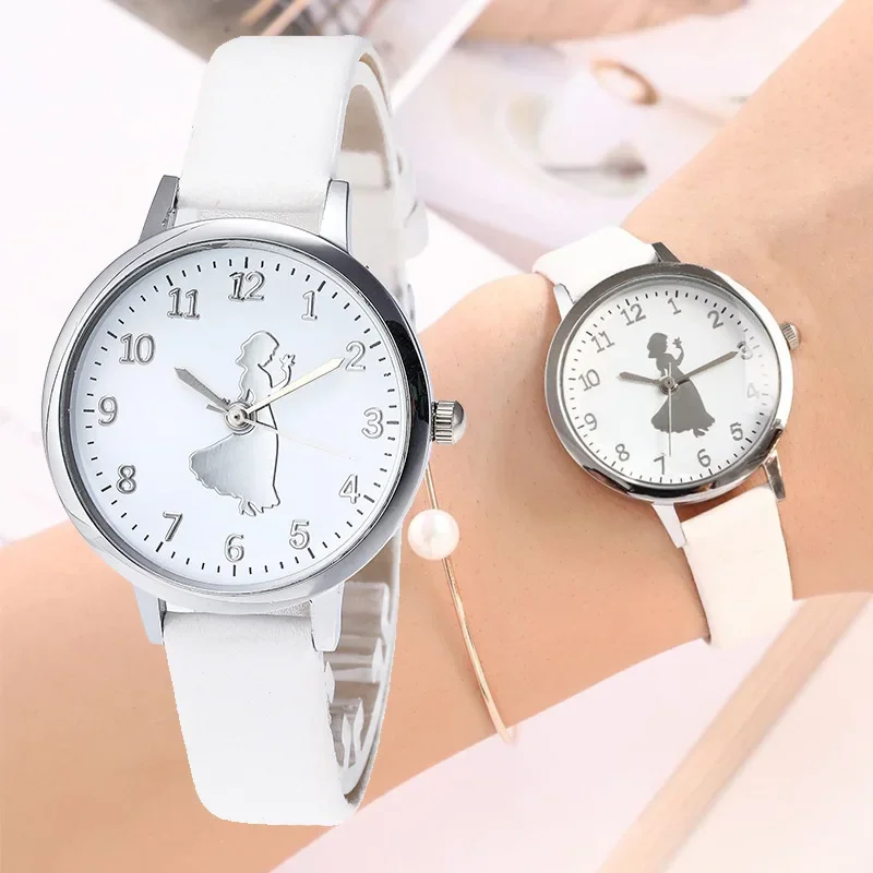 

Women's Watches Fashion Cheap Leather Popular Modern Girl Dial Metal Ladies Bracelet Quartz Clock Wrist Watch Zegarek Damski
