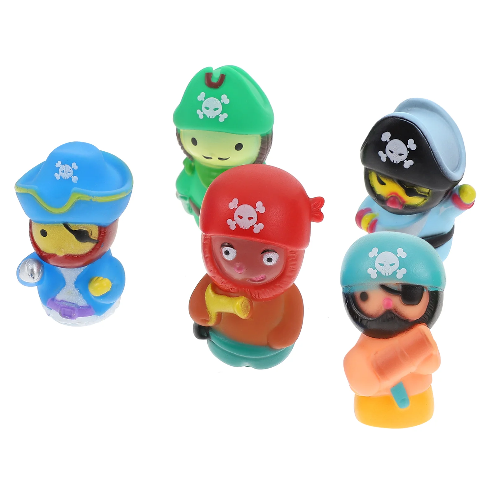 

Kid Bath Toys Pirate Figure Finger Puppets Educational Kids Playthings Poultry Interactive Practical Child