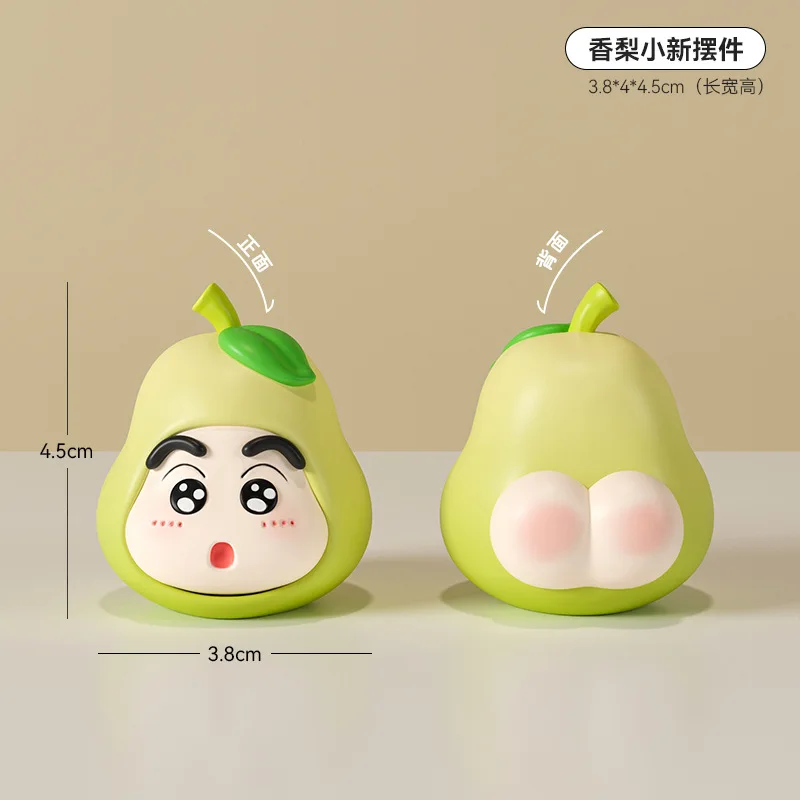 Периферийные фруктовые куклы Crayon Shin-chan украшения для офисного рабочего стола