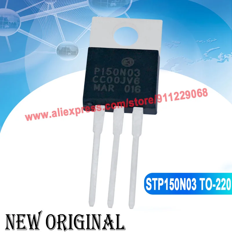 (5 шт.) STP150N03 P150N03 30V 150A / P20NK50Z STP20NK50Z 500V 17A / P4NB80 STP4NB80 800V 4A / P60NF10 STP60NF10 100V TO-220