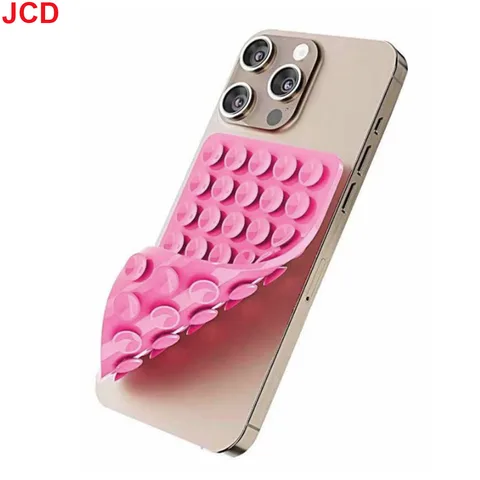 2 шт., силиконовый чехол на присоске, двухсторонний держатель с прочной ручкой без помощи рук для селфи и видео для iPhone Android