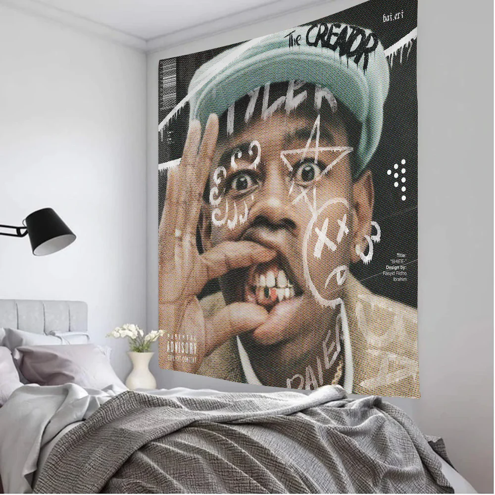 Цветочный Мальчик Тайлер Создатель Богемный Гобелен Настенный Хиппи Таро