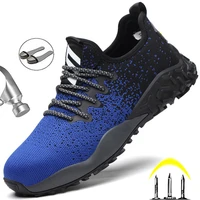 work safety shoes for men steel toe shoes indestructible work sneakers male anti smash security work shoes men industrial shoes