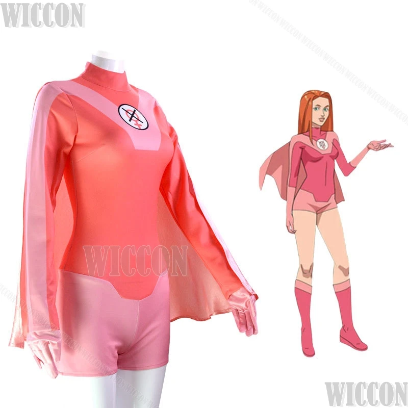 Комбинезон Invincible Mark Grayson плащ супергерой косплей Omni-man Atom Eve аниме боди на Хэллоуин
