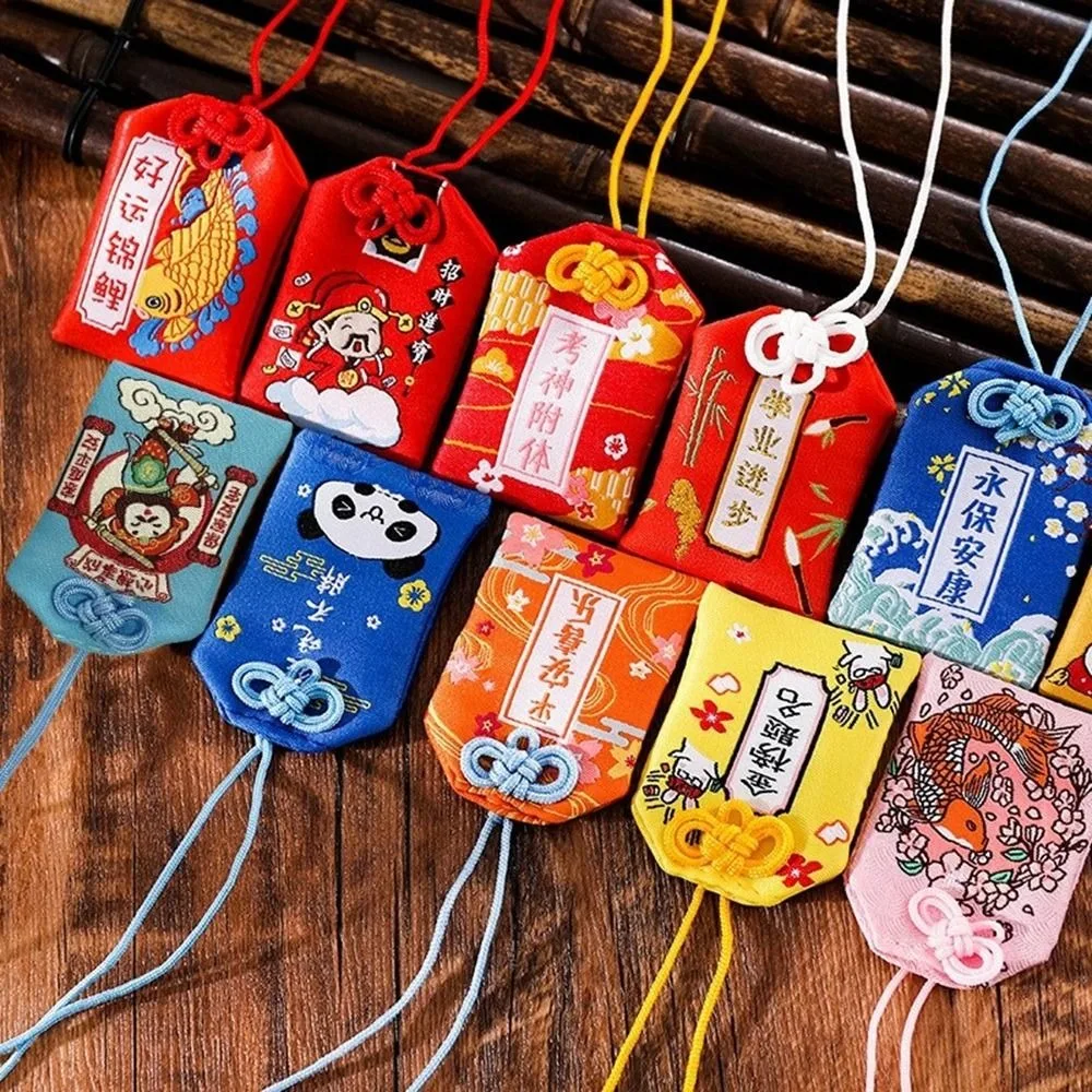 Carp Koi брелок Lucky Amulet Новый год благословение молитва Omamori вышитая в форме Саше