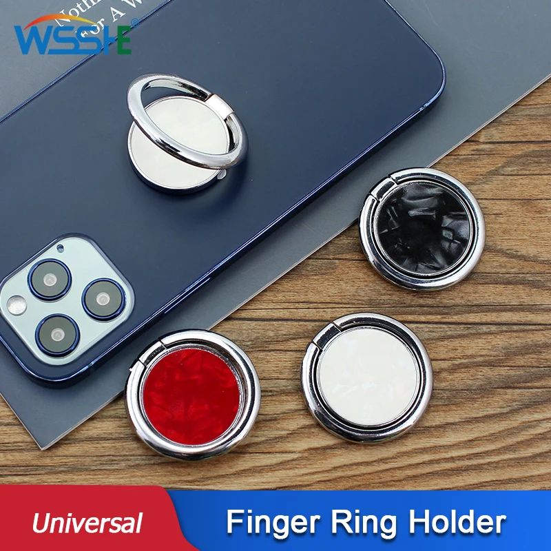 

Universal Phone Finger Ring Holder Round Smartphone Stand Magnetic Car Socket For Iphone13 12 11 pro Samsung Xiaomi Accessories