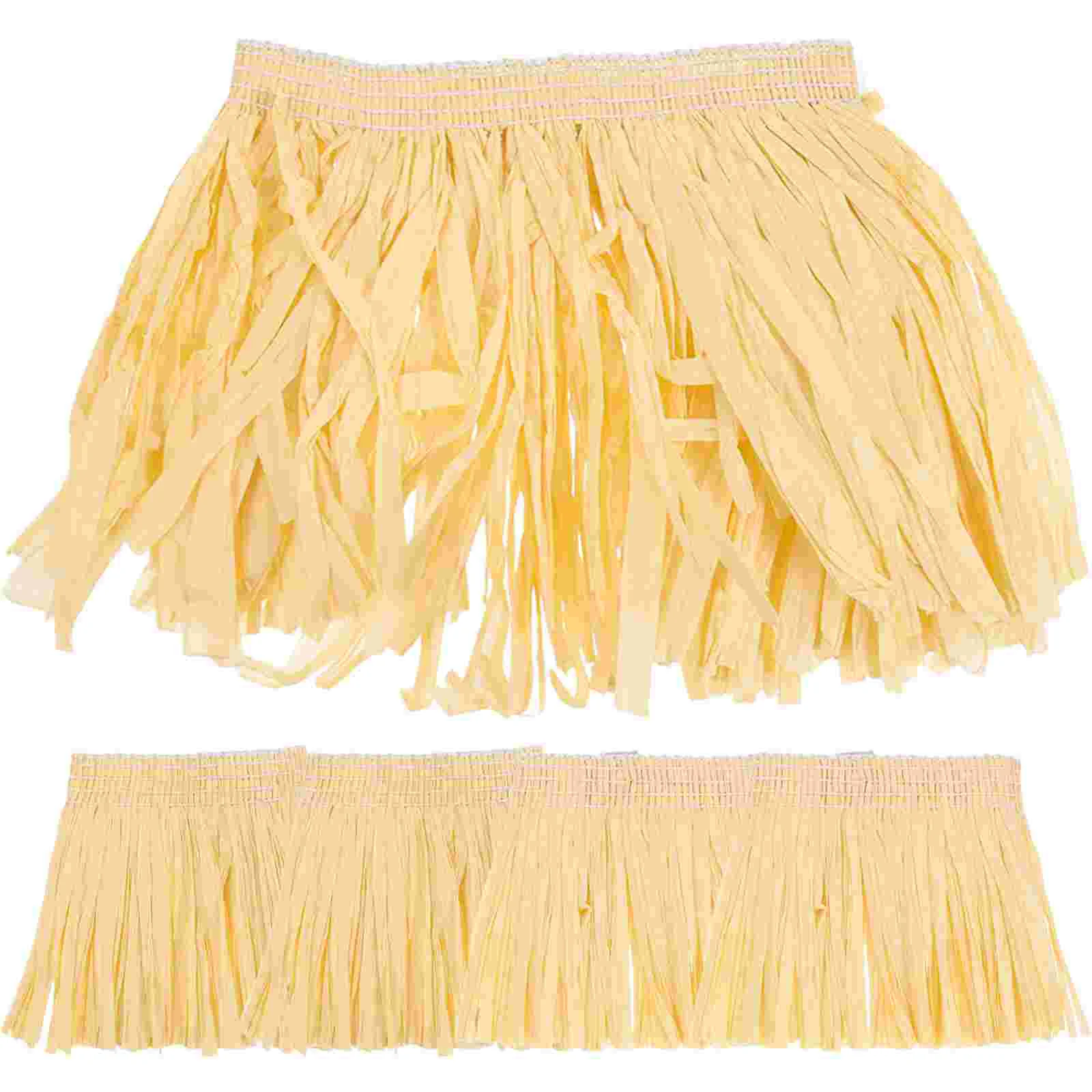 

Tassel Skirt Hula Dress Grass Dance Performance Costume Hawaiian Stage Rafi Paper Summer Garland