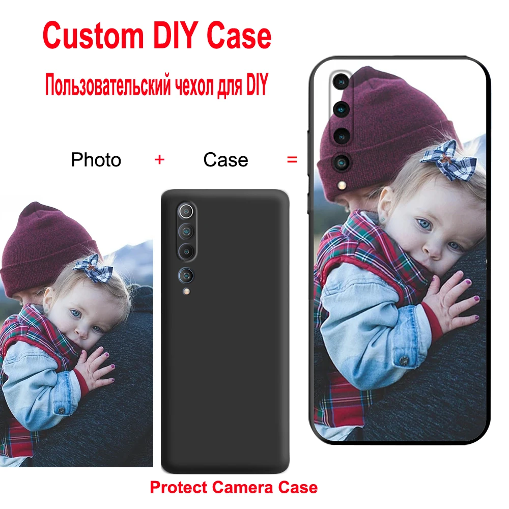 Чехол на заказ для Xiaomi Mi 11, 10 Pro, 10 Lite, 10, Redmi K30 Pro, жидкий силиконовый чехол с фотографией, детали «сделай сам», защитный чехол для камеры
