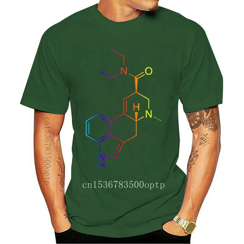 

Camiseta para hombre y mujer, camisa LSD molecule, nueva