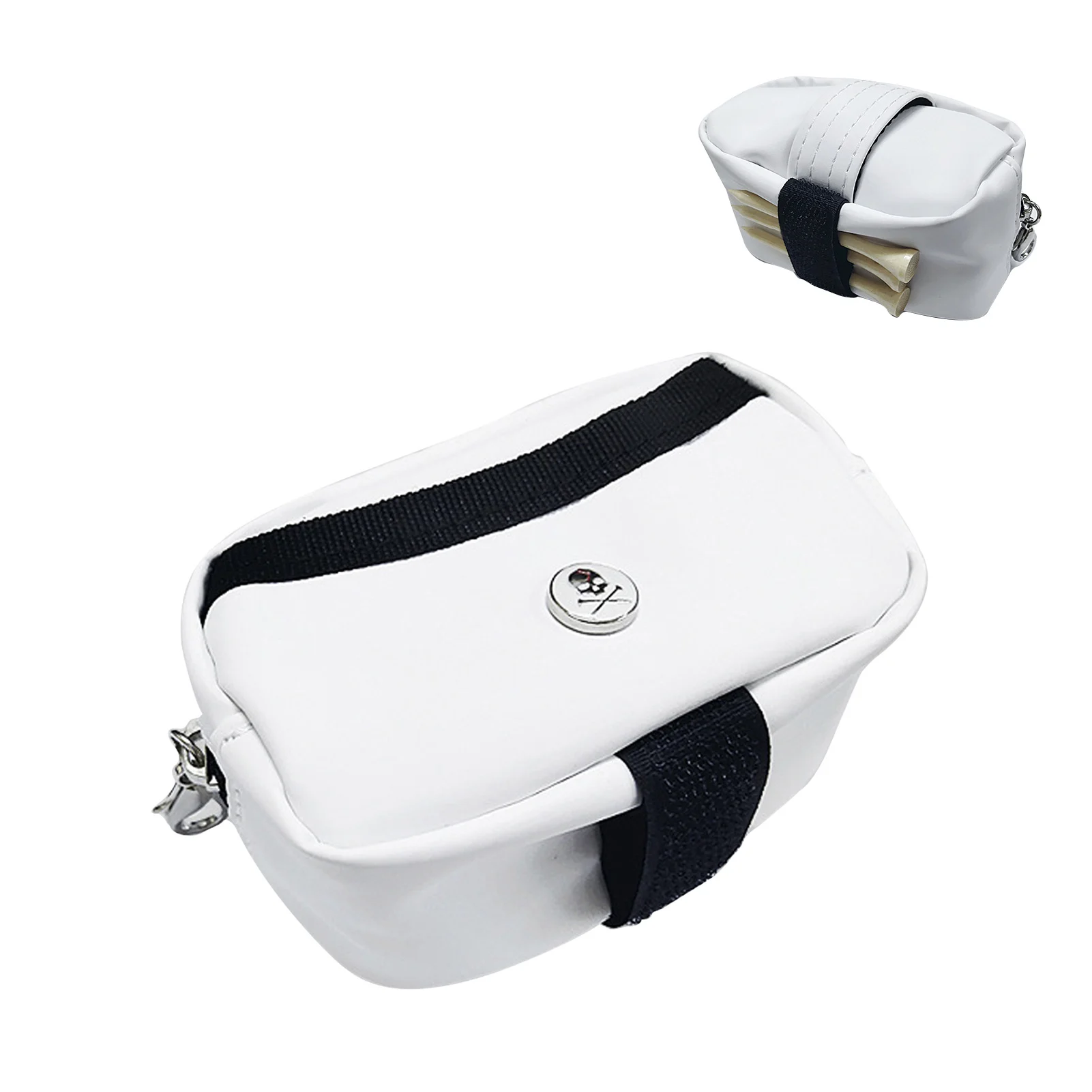 

Skull Crossbones Golf Bag Durable Golf Pouch Organizer Bag Protective Golf Ball Bag Fashionable Skull Golf Pouch Bag For Golfer