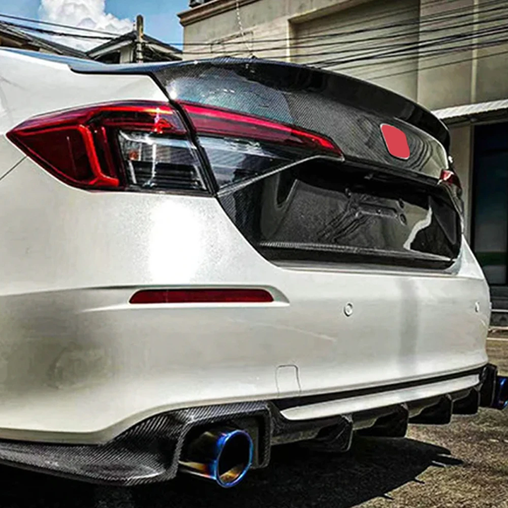 Два стиля задний багажник из углеродного волокна для Honda Civic 11-го поколения 11 FL1 Sedon