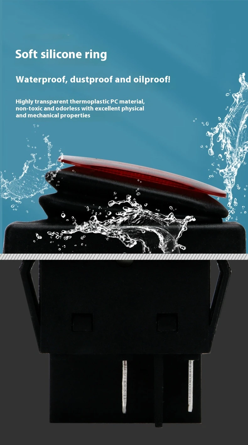 10 шт. водонепроницаемый пылезащитный и маслостойкий кулисный переключатель KCD4 с