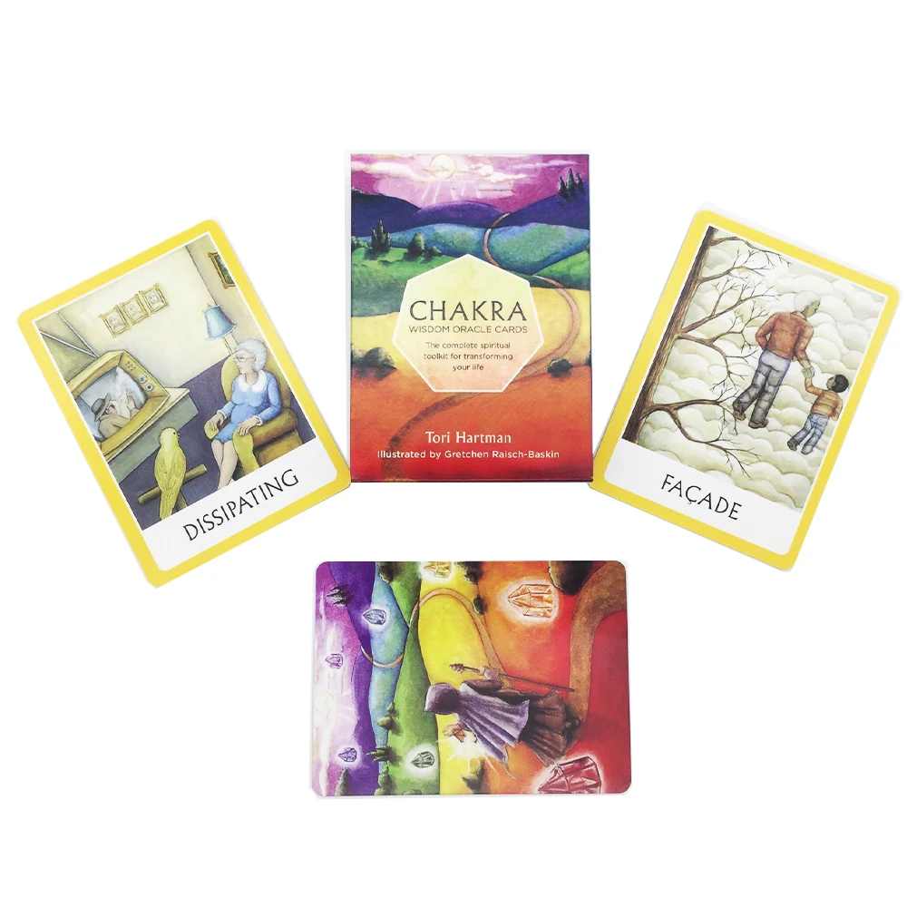 

Chakra Wisdom Oracle Cards Games English Version Family Holiday Party Board Game Divination Fate Tarot Cards