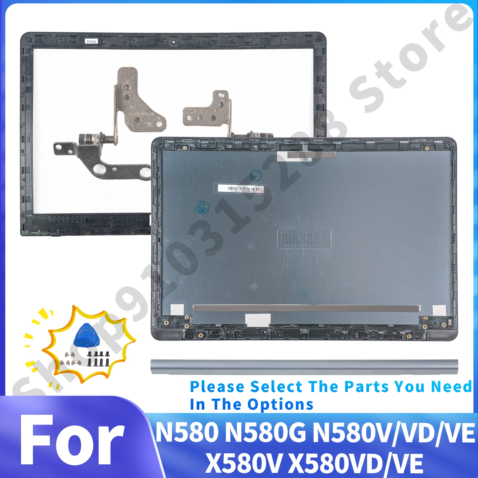 Металлическая крышка для ноутбука N580 N580V N580G N580VD X580G X580V NX580VD 15 6 дюйма