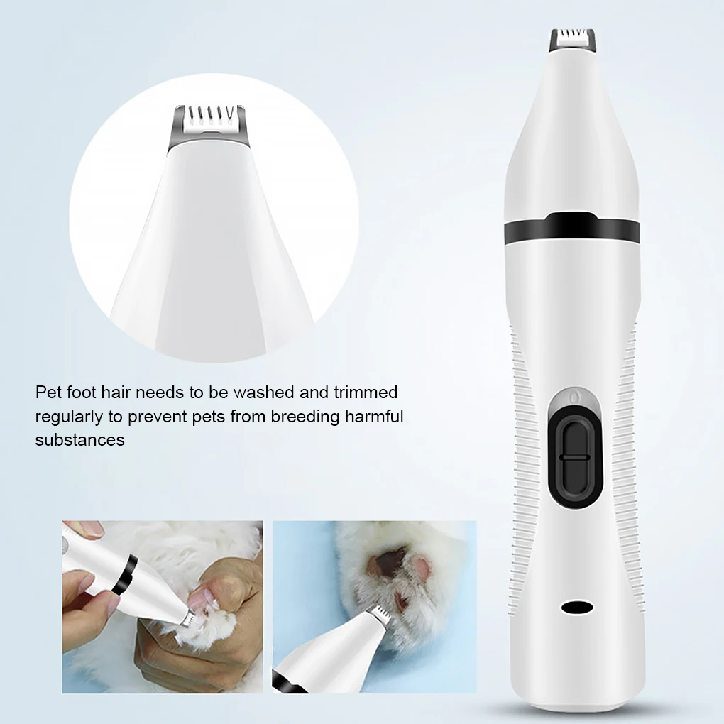 

Pet Dog Cat Clipper Trimmer Set Home USB Rechargeable Pet Nail Hair Trimming Tool Low Noise Portable Grooming Kit