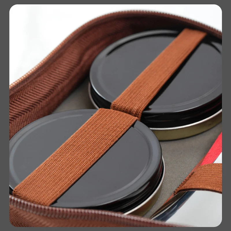 NOIPACE Leather Shoes Care Kit for Men Women Product Set With Leather Bag,Horsehair Shoe Brush/Solid Shoe Polish/Metal Shoehorn