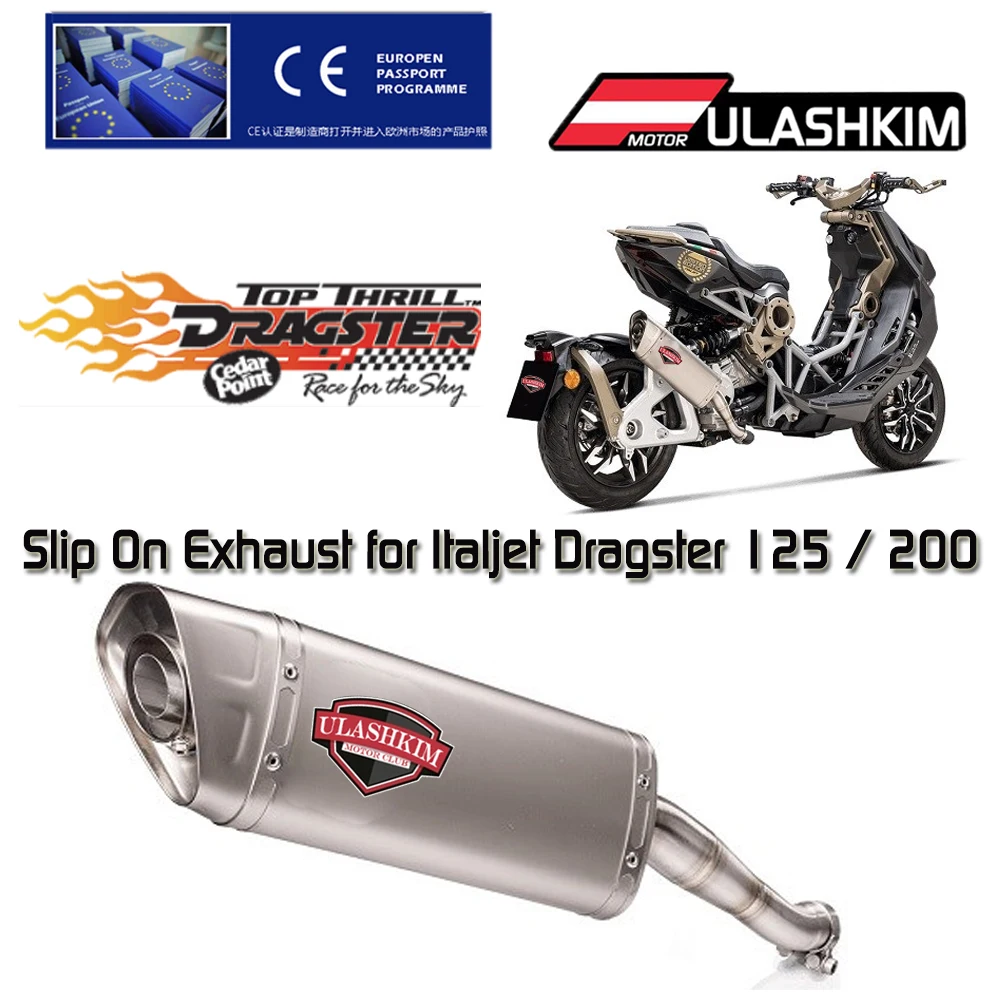 

Exhausts Ak rapovic Slip On Exhaust for Italjet Dragster 125 / 200