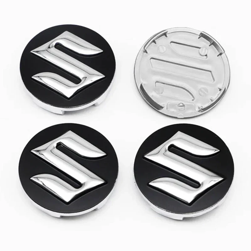 

4 шт., 54 мм, 56 мм, 60 мм, колпаки для ступиц Suzuki, колпаки для центральных колес автомобиля, наклейки для Suzuki JIMNY Grand vitara Sx4 swift Alto, аксессуары